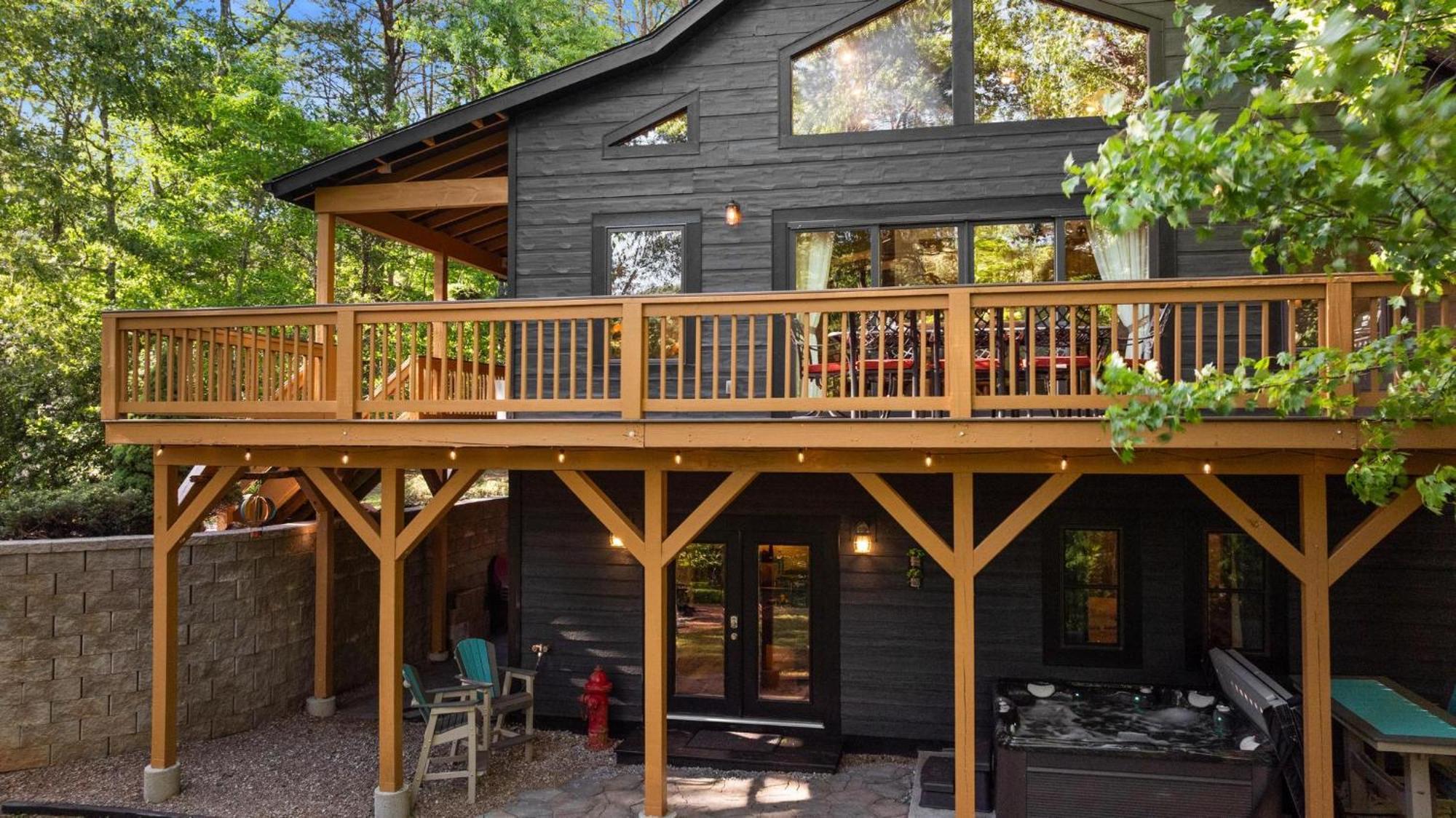 Serene Mountain And Sunset Views 3Bd Cabin Франклин Экстерьер фото